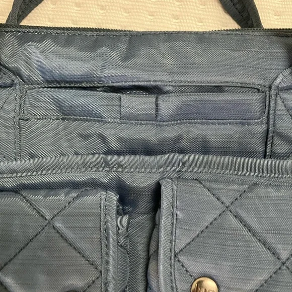 Stylish LUG Blue Quilted Women's Bag - Picture 3 of 9